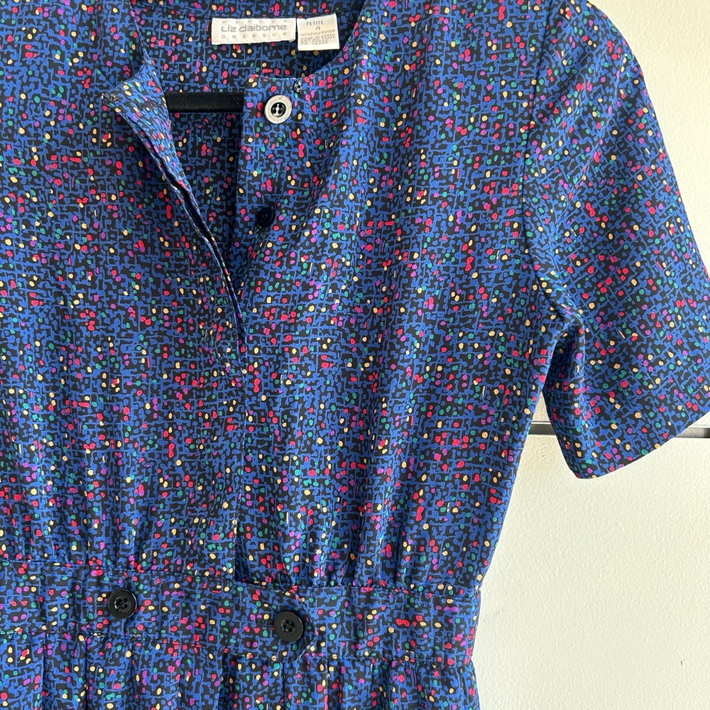 80’s Blue Dress - Picture 3 of 4